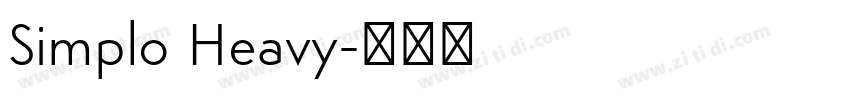 Simplo Heavy字体转换